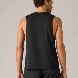 Camiseta Deportiva sin Mangas para Hombre Hawk Eye Sports, Cuello Redondo, Secado Rápido, Transpirable, Informal, Tejido Sólido de Spandex/Algodón para Entrenamiento y Fitness - Product Image 4