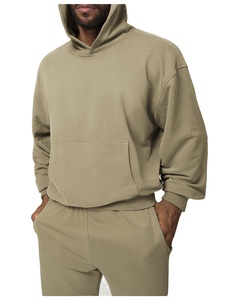 Comprar 100% sudaderas con capucha de algodón personalizado hombro caído Logotipo de impresión personalizada sudaderas con capucha de los hombres 2025 - Product Image 4