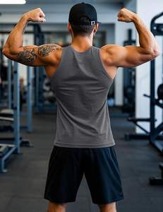 เสื้อกล้ามผู้ชายที่จำเป็นต้องมี ระบายอากาศได้ดี เนื้อผ้านุ่ม บางเบา สวมใส่สบาย คล่องตัว เนื้อผ้าเรียบเนียน สวมใส่สบายทุกวัน ทรงทันสมัย แข็งแรงทนทาน - Product Image 3