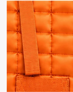 Nouvelle conception de tapis de selle en coton et polyester pour le dressage et le saut d'obstacles, respirant, couleur orange, pour la course hippique et l'équitation - Product Image 4