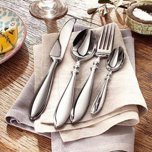 Ensemble de couverts classiques en acier inoxydable, 4 pièces, couteau, fourchette, cuillère à soupe, cuillère à café, couverts élégants et polis pour la maison, le restaurant, la salle à manger - Product Image 2