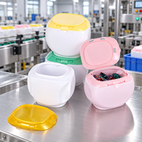 Contenants pour capsules de lessive en PET vierge, plusieurs tailles, couleur personnalisée, emballages en plastique OEM ODM pour capsules de détergent