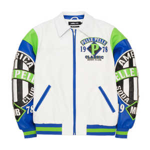 Nouvelle veste courte en cuir véritable pour femmes, taille américaine, broderie de diamants, lettres, 100% cuir d'agneau européen antique, veste bomber - Product Image 1