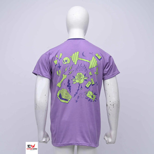 Nueva moda, camiseta de punto de manga corta, 100% de alta calidad, transpirable, súper cómoda, lisa, de color verde para mujer. - Product Image 6