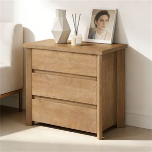 Large <b>Storage</b> Space <b>Bedside</b> Table Nightstand with Space Saving Design <b>Storage</b> Cabinet - Product Image 3