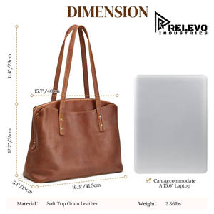 Bolso de Mano de Cuero de Diseño de Lujo RELEVO INDUSTRIES, Nueva Moda 2026, Bolso de Hombro para Mujer, 30-40L - Product Image 4