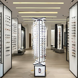 Wholesale Optical Shop Metal <b>Eyewear</b> <b>Display</b> Stand Floor-Eyeglass Rotating Eyeglass <b>Display</b> Stand - Product Image 1