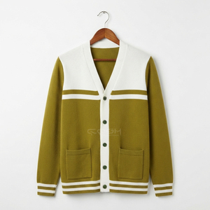 Cosh International Sisterhood Sorority <b>Cardigan</b> <b>With</b> <b>Pockets</b> Contrast Color Casual Classic Full Sleeve Autumn Winter Spring Wear - Product Image 5