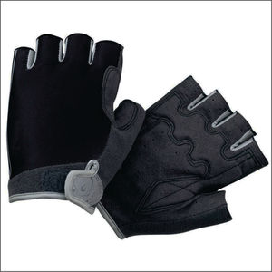 Gants de cyclisme demi-doigts avec imprimé flamme bleue, maille respirante, unisexes, pour l'été et le fitness - Product Image 4