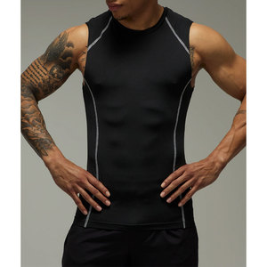 Débardeur athlétique pour homme, séchage rapide, sans manches, t-shirt de sport sans couture pour l'entraînement physique - Product Image 4
