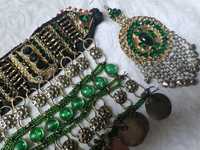 Ensemble de bijoux afghans faits à la main pour femmes, pour mariage et occasions spéciales, fournisseur direct d'usine, ensembles de bijoux pour femmes de style afghan vintage