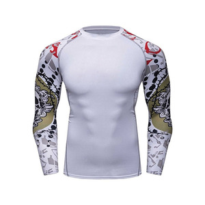 Custom <b>Mens</b> Short Sleeve <b>Compression</b> Rash Guard Anti-Bacterial Quick Dry Sublimated Superhero Inspired Training <b>Shirt</b> OEM - Product Image 1