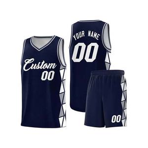 Fabricant de maillots de basket-ball en tissu polyester, design personnalisé à col en V, maillots de basket-ball vintage - Product Image 6
