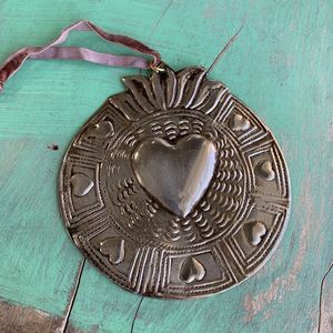Adorno de Pared de Corazón Bohemio de Latón, Hecho a Mano, de Metal, para Decoración de Interiores, Sala de Estar, Navidad y San Valentín - Product Image 6