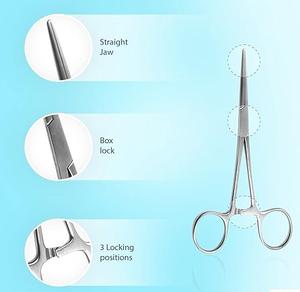 Porte-aiguille en acier inoxydable allemand de haute qualité, à mâchoires françaises, manuel, instruments chirurgicaux de base - Product Image 4