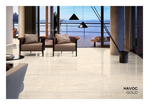 CARREAUX EN PORCELAINE MODERNE HAVOC GOLD GLAZED 600X1200MM Carreaux de sol muraux rustiques polis et mats pour cuisine intérieure et salle extérieure - Product Image 3