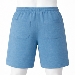 Pantalones cortos deportivos de algodón para hombre, transpirables, holgados, con cordón, cintura elástica, pantalones cortos para correr y hacer ejercicio en el gimnasio con bolsillos - Product Image 3