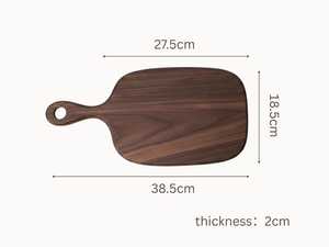 Acacia Wood Rectangle Chopping Block Durable Handmade Cutting Board with Knife Handle Dishwasher Safe for Kitchen Use - Product Image 3