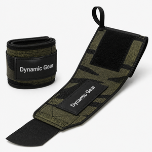 Bandes de maintien pour poignets Dynamic Gear, réglables, antidérapantes, pour la musculation, l'entraînement en force, unisexe, polyester, fermeture à scratch - Product Image 4