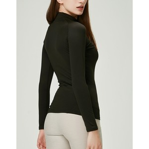 Camiseta de Manga Larga con Cuello Alto para Mujer, Color Azul Marino, Transpirable, de Secado Rápido, para Montar a Caballo, Nueva Llegada 2026 - Product Image 6