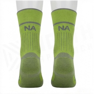 North Approach Crew <b>Socks</b> Green Breathable <b>Running</b> <b>Socks</b> for Adults Summer Season - Product Image 2