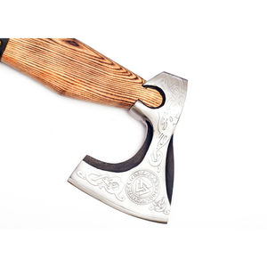 Burraq Custom Hache à fendre à poils de 19 pouces, en acier au carbone, manche en bois de rose, qualité industrielle/bricolage, outil d'extérieur type tomahawk - Product Image 3