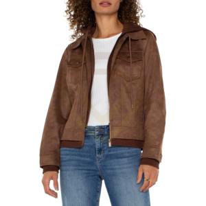 เสื้อแจ็คเก็ตหนังกลับผู้หญิงทรงเข้ารูป ขายดีสำหรับฤดูหนาว เสื้อแจ็คเก็ตหนังกลับผู้หญิง - Product Image 4