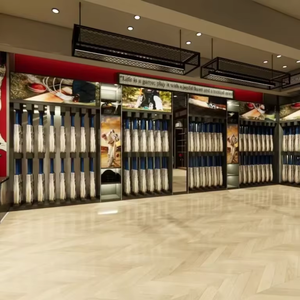 Diseño Interior de Tienda Deportiva Premium, Configuración de Tienda Minorista Pequeña con Exhibidores Personalizados, Estantes de Pared Duraderos, Diseño Moderno - Product Image 5