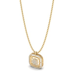 Colliers REYES personnalisés en or 14K 18K avec moissanite taille ronde de 0,23 carat pour femmes, bijoux fins minimalistes, cadeaux de mariage - Product Image 3