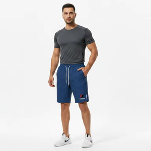 Pantalones Cortos Deportivos de Algodón para Hombre, Cintura Elástica, Ligeros, Transpirables, para Gimnasio y Entrenamiento, Logotipo Personalizado, Venta al Por Mayor - Product Image 5