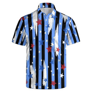 Camisa polo divertida para hombre con estampado de equitación, camisa de golf de manga corta de secado rápido, camisetas deportivas que absorben la humedad - Product Image 3
