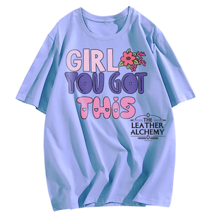 Camisetas de Algodón Extra Grandes con Estampado Puff Personalizado, Camisetas Casuales de Manga Corta Unisex Americanas con Estampado Personalizado para Mujer, Fitness - Product Image 1