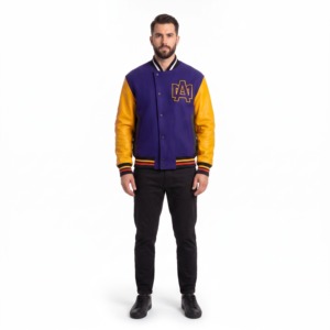 Men's Casual Bomber <b>Jacket</b> Quilted Sleeve Lightweight <b>Zip</b> <b>Up</b> <b>Jacket</b> Custom Apparel Manufacturer - Product Image 1
