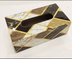 Cubierta de caja de pañuelos MDF, soporte de pañuelos hecho a mano con corte láser para vajilla, cocina, comedor, servilletas, caja de almacenamiento - Product Image 1