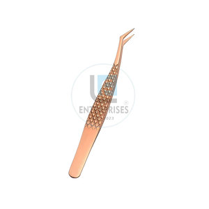 Pince à épiler pour extensions de cils, design unique, couleur unie, légère - Product Image 5