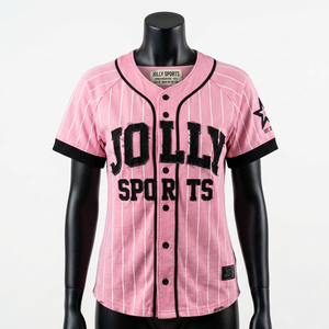 Camiseta de Béisbol para Mujer, 180 GSM, Malla de Poliéster Premium, Naranja y Negra, Logotipo Personalizado con Costuras en Tela Tackle Twill, Camiseta de Béisbol de Algodón para Mujer - Product Image 3