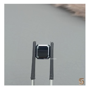 โมอิสซาไนต์ทรงแอสเชอร์สีดำเจียระไนด้วยมือ 3 กะรัต ขายดี ผ่านการทดสอบเพชรโดยผู้ตรวจสอบอิสระ SATANI - Product Image 1