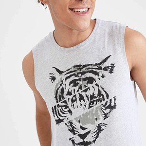 เสื้อกล้ามซับลิเมชั่นคุณภาพสูงสำหรับผู้ชาย เสื้อยืดออกกำลังกายแบบไม่มีแขน เสื้อผ้าสำหรับฝึกซ้อมแบบสั่งทำ - Product Image 3