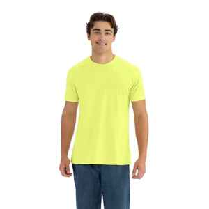 T-shirt classique pour homme, coupe ample, manches courtes, extensible, en coton uni, prix abordable, tissu de qualité supérieure. - Product Image 6