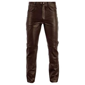 Pantalones de Cuero Personalizados para Hombre, Pantalones de Moda Premium, Fabricación OEM ODM, Cuero Genuino, Cómodos, Duraderos, Diseño Elegante - Product Image 1
