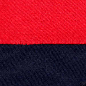 Polo pour homme à blocs de couleur, manches courtes, tricoté, décontracté, design uni, rouge, marine, blanc, coupe classique - Product Image 6