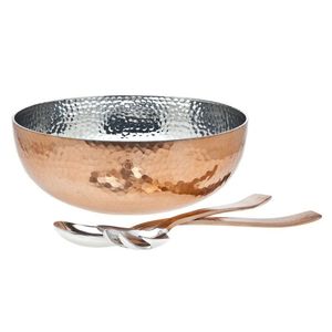 Bol de service en laiton de luxe avec pieds, design cannelé élégant, bol décoratif central pour cuisine IronBowl - Product Image 6