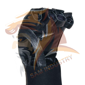 Guantes de Entrenamiento MMA de Medio Dedo con Logotipo Personalizado de Alta Calidad, Correa de Muñeca Ajustable, Material PU, Cierre de Gancho y Bucle - Product Image 4