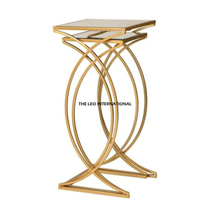 <b>Set</b> of 2 <b>Nesting</b> <b>Coffee</b> <b>Table</b> for Living Room Adorable Classy Design New Pattern of <b>Table</b> Handicraft Item With Marble Top - Product Image 3