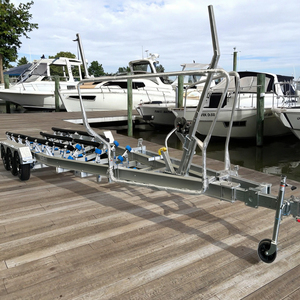 Cette <span class=keywords><strong>remorque</strong></span> de <span class=keywords><strong>bateau</strong></span> d'alliage d'aluminium de 8.5-9m est idéale pour transporter le grand équipement. Fabriqué tout en aluminium - Product Image 6