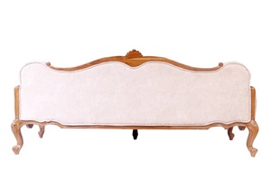 Classic <b>Sofa</b> Made Of Solid Mahogany <b>Wood</b> High Quality With Upholstery and Natural NC For Indoor Use - Product Image 6