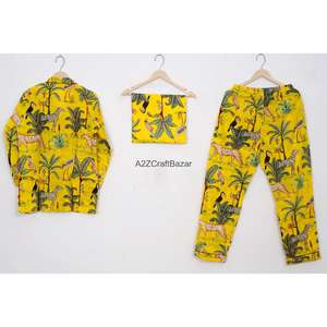 Conjunto de Pijama Floral de Lujo para Mujer, Romántico, de Manga Larga, Pantalones Largos, 2 Piezas, 100% Algodón, Ropa de Dormir Suave - Product Image 4