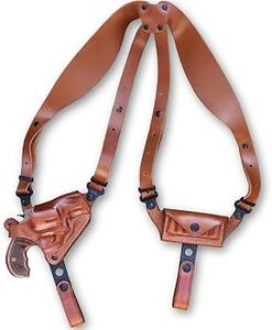 2026 Meilleures ventes : Étui dissimulé en cuir fait main à double poche élastique, avec bandoulière réglable pour sports de plein air, unisexe - Product Image 3