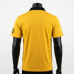 T-shirt de rugby pour homme, 230 GSM, coton et polyester, maillot de rugby jaune, polo, impression sérigraphique, logo personnalisé, chemises de rugby pour homme - Product Image 6