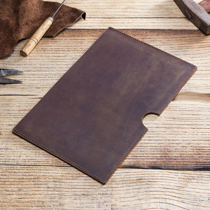 Housse pour tablette en cuir véritable, pochette pour tablette, marron, étui de protection souple pour tablette, étui pour tablette pour les voyages d'affaires, en cuir - Product Image 6